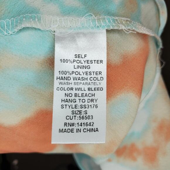 She and Sky Tie Dye Layered Tank Small - Picture 6 of 6